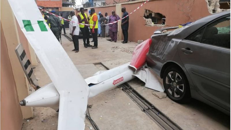 Update - Opebi Helicopter Crash Kills Two, Injures One [Videos and Pictures]