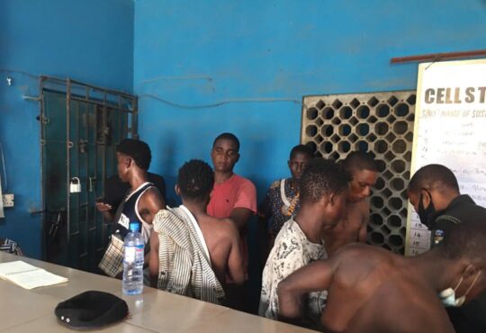 Lagos Police Arrests 19 Suspected Cultists In Alakuko [Pictures]