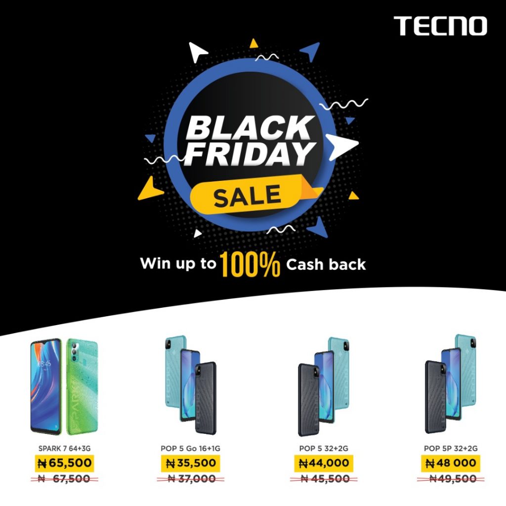 TECNO BLACK FRIDAY: HOW TO WIN UP TO 100% CASH BACK WITH TECNO