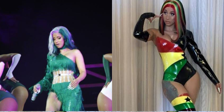 Cardi B’s outfit in Nigeria vs in Ghana