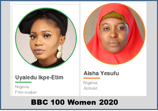 BBC’s 100 Most Influential Women 2020 - Aisha Yesufu and Uyaiedu Ipke-Etim Make the list