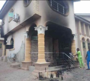 Sunday Igboho's House Gutted By Fire [Pictures]