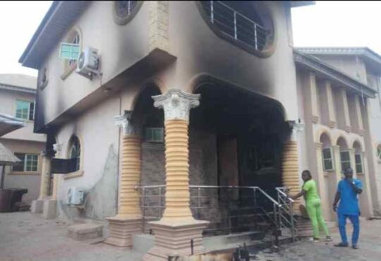 Sunday Igboho's House Gutted By Fire [Pictures]