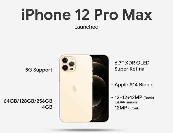 iPhone 12 Pro Max Specs and Price In Nigeria » Naijmobile