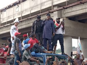 Sunday Igboho, Yoruba Nation agitators storm Ekiti rally [Photos & Video]