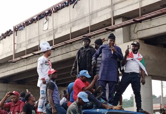 Oduduwa Republic - Sunday Igboho, Yoruba Nation agitators storm Ekiti rally [Photos & Video]