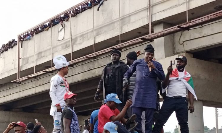 Oduduwa Republic - Sunday Igboho, Yoruba Nation agitators storm Ekiti rally [Photos & Video]