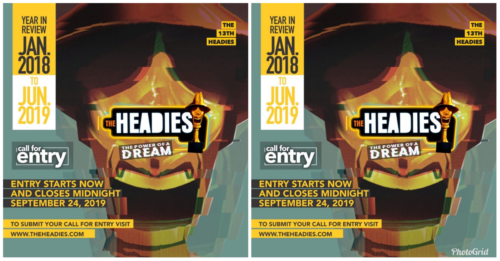 THE 13th HEADIES AWARD - How to Submit entries for nimmination