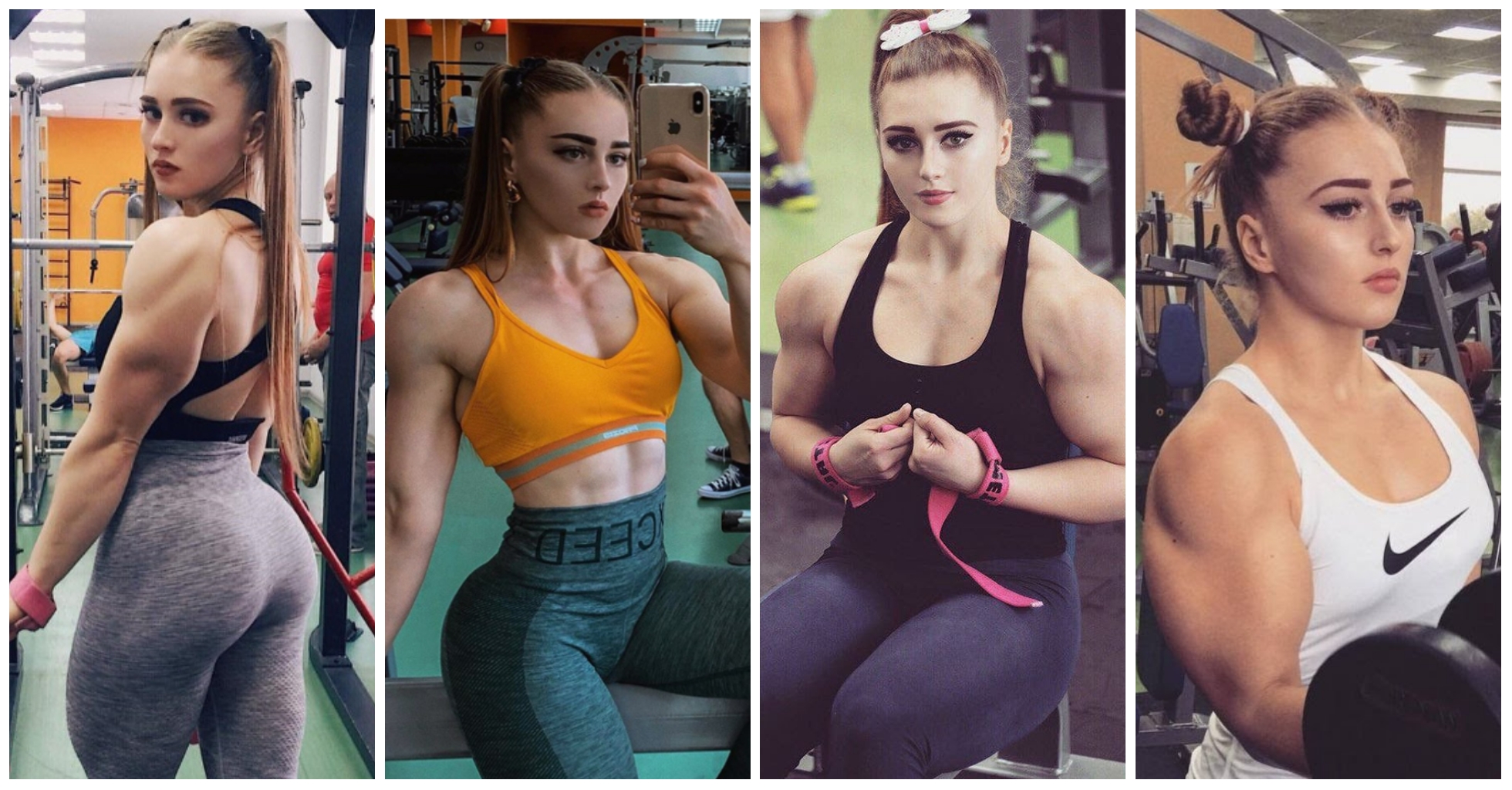 Meet Julia Vins, the doll-faced body builder.