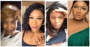 Nollywood Actresses: "Before and After" Makeup Transformation