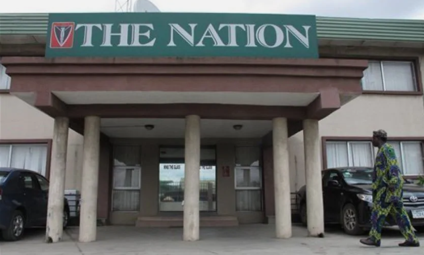 BREAKING - The Nations Newspaper Office Set Ablaze In Lagos