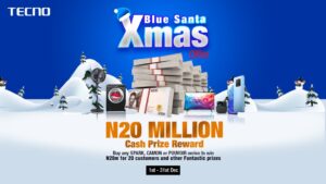 How To Win 1 Million Naira in the TECNO Blue Xmas
