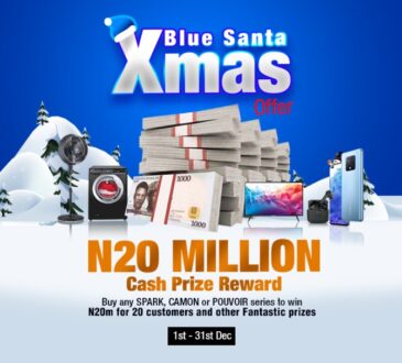 How To Win 1 Million Naira in the TECNO Blue Xmas