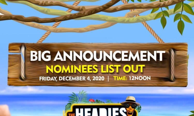 14th Headies Nominees – See full list of Headies 2020 awards