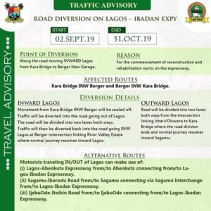 Lagos-Ibadan express alternative route