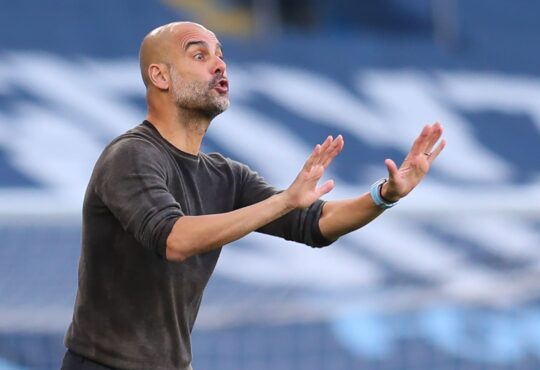 UCL: Guardiola reveals what he told Man City players during half-time of PSG win