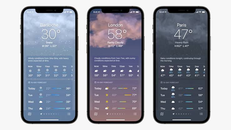 Best Weather Widgets for iPhone 2023