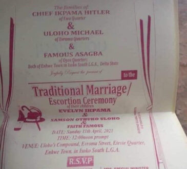Nigerian man set to wed two women on same day. (Photo)