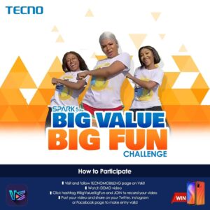 Win Spark 5 Pro in Big Value Big Fun dance challenge